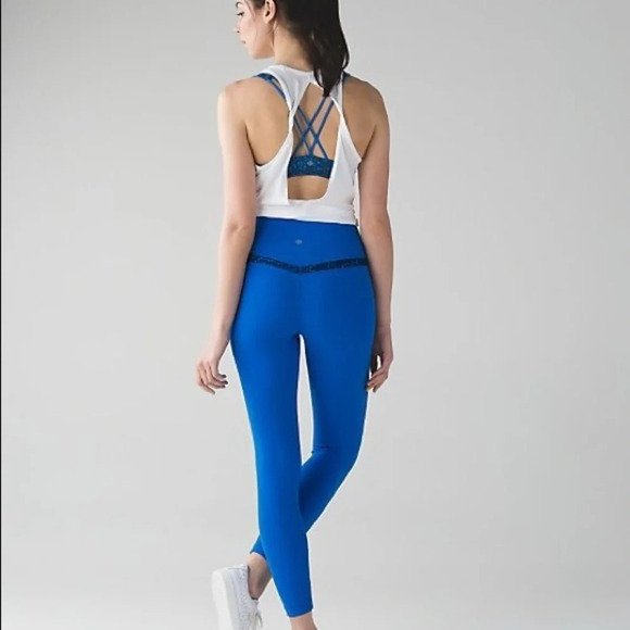 Lululemon RARE‎ Original Align Sapphire Blue Leggings - Picture 2 of 9